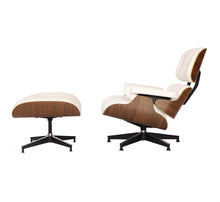 Load image into Gallery viewer, Miller Lounge Chair and Ottoman - Walnut - Hausful