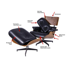 Load image into Gallery viewer, Miller Lounge Chair and Ottoman - Oak - Hausful