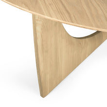 Load image into Gallery viewer, Oak Round Geometric Dining Table - 60" - Hausful