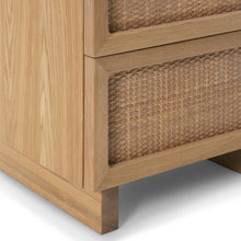Load image into Gallery viewer, Cane Double Drawer Nightstand - Hausful
