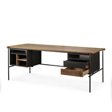 Load image into Gallery viewer, Teak Oscar Desk with Drawers - Hausful