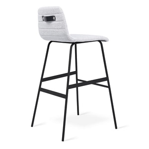 Lecture Bar Stool - Upholstered - Hausful