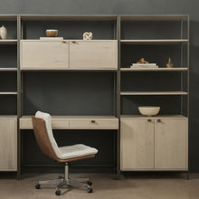Load image into Gallery viewer, Davis Wall Desk with Bookcases - Hausful
