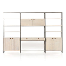 Load image into Gallery viewer, Davis Wall Desk with Bookcases - Hausful