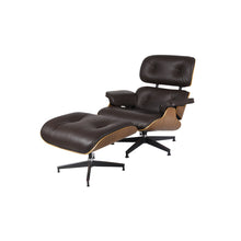Load image into Gallery viewer, Miller Lounge Chair and Ottoman - Walnut - Hausful