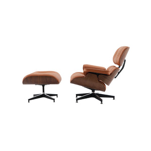Miller Lounge Chair and Ottoman - Walnut - Hausful