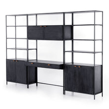 Load image into Gallery viewer, Davis Wall Desk with Bookcases - Hausful