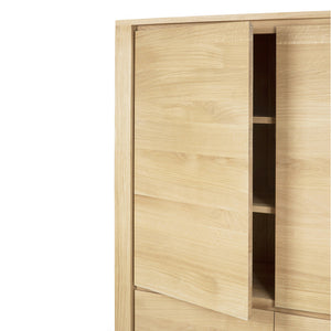 Oak Shadow Storage Cupboard - Hausful