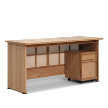 Load image into Gallery viewer, Plank Cane Desk Storage Unit - Hausful