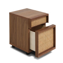 Load image into Gallery viewer, Plank Cane Desk Storage Unit - Hausful