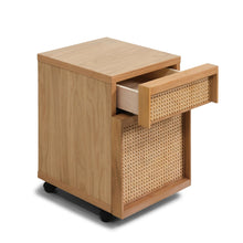 Load image into Gallery viewer, Plank Cane Desk Storage Unit - Hausful