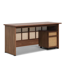 Load image into Gallery viewer, Plank Cane Desk - Hausful