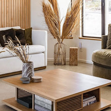 Load image into Gallery viewer, Plank Square Coffee Table - Hausful