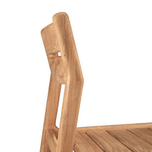 Load image into Gallery viewer, Jack Teak Outdoor Dining Chair No Armrest - Hausful