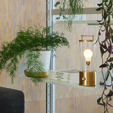 Load image into Gallery viewer, Muse Portable Outdoor Lantern - Solid Brass - Hausful