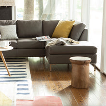 Load image into Gallery viewer, Solid Teak Wood Stool - Round - Hausful
