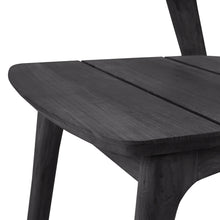 Load image into Gallery viewer, Bok Black Teak Outdoor Dining Chair - Hausful
