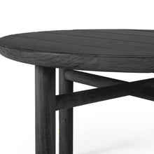 Load image into Gallery viewer, Black Teak Quatro Outdoor Side Table - Hausful