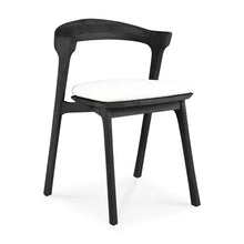 Load image into Gallery viewer, Bok Black Teak Outdoor Dining Chair - Hausful