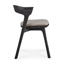 Load image into Gallery viewer, Bok Black Teak Outdoor Dining Chair - Hausful