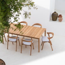 Load image into Gallery viewer, Teak Bok Outdoor Dining Table - Hausful
