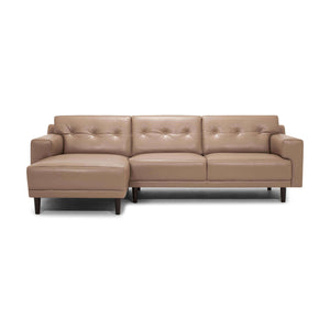 Remi 2-Piece Sectional Sofa with Chaise - Leather - Hausful - Modern Furniture, Lighting, Rugs and Accessories (4470217048099)