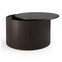 Load image into Gallery viewer, Mahogany Roller Max Round Coffee Table - Hausful