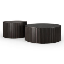 Load image into Gallery viewer, Mahogany Roller Max Round Coffee Table - Hausful
