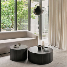 Load image into Gallery viewer, Mahogany Roller Max Round Coffee Table - Hausful
