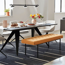 Load image into Gallery viewer, Bank Bench - Leather - Hausful