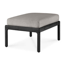 Load image into Gallery viewer, Black Teak Jack Outdoor Footstool - Hausful