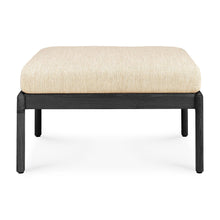 Load image into Gallery viewer, Black Teak Jack Outdoor Footstool - Hausful