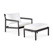 Load image into Gallery viewer, Black Teak Jack Outdoor Footstool - Hausful