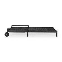 Load image into Gallery viewer, Black Teak Jack Outdoor Lounge Chair - Hausful