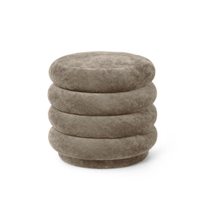 Pouf Round Faded Velvet - Small - Hausful - Modern Furniture, Lighting, Rugs and Accessories