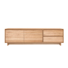 Load image into Gallery viewer, Oak Wave TV Cupboard - 83" - Hausful - Modern Furniture, Lighting, Rugs and Accessories (4470238445603)