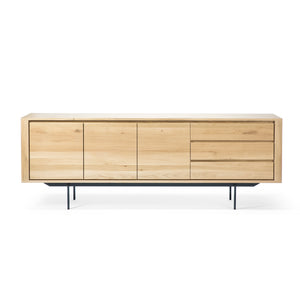 Oak Shadow Sideboard with Legs - 88" - Hausful - Modern Furniture, Lighting, Rugs and Accessories (4470237429795)