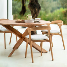Load image into Gallery viewer, Teak Circle Outdoor Dining Table - Hausful