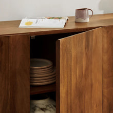 Load image into Gallery viewer, Sorren Scalloped Wood 4-Door Sideboard