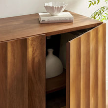 Load image into Gallery viewer, Sorren Scalloped Wood 3-Door Sideboard