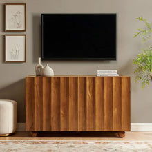 Load image into Gallery viewer, Sorren Scalloped Wood 3-Door Sideboard
