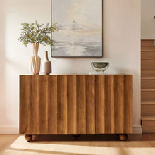 Load image into Gallery viewer, Sorren Scalloped Wood 3-Door Sideboard
