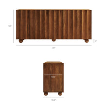 Load image into Gallery viewer, Sorren Scalloped Wood 4-Door Sideboard