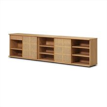 Load image into Gallery viewer, Plank Cane Dining Sideboard - 117.5&quot;