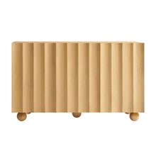 Load image into Gallery viewer, Sorren Scalloped Wood 3-Door Sideboard