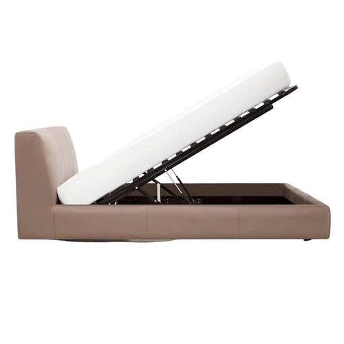 Cello Upholstered Storage Bed - Leather - Hausful