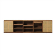 Load image into Gallery viewer, Plank Cane Dining Sideboard - 117.5&quot;