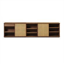 Load image into Gallery viewer, Plank Cane Dining Sideboard - 117.5&quot;