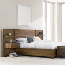 Load image into Gallery viewer, Phase Bed with Panel Nightstand Extentions
