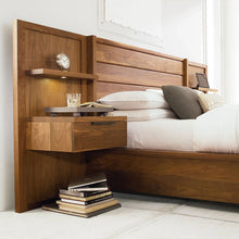 Load image into Gallery viewer, Phase Bed with Panel Nightstand Extentions
